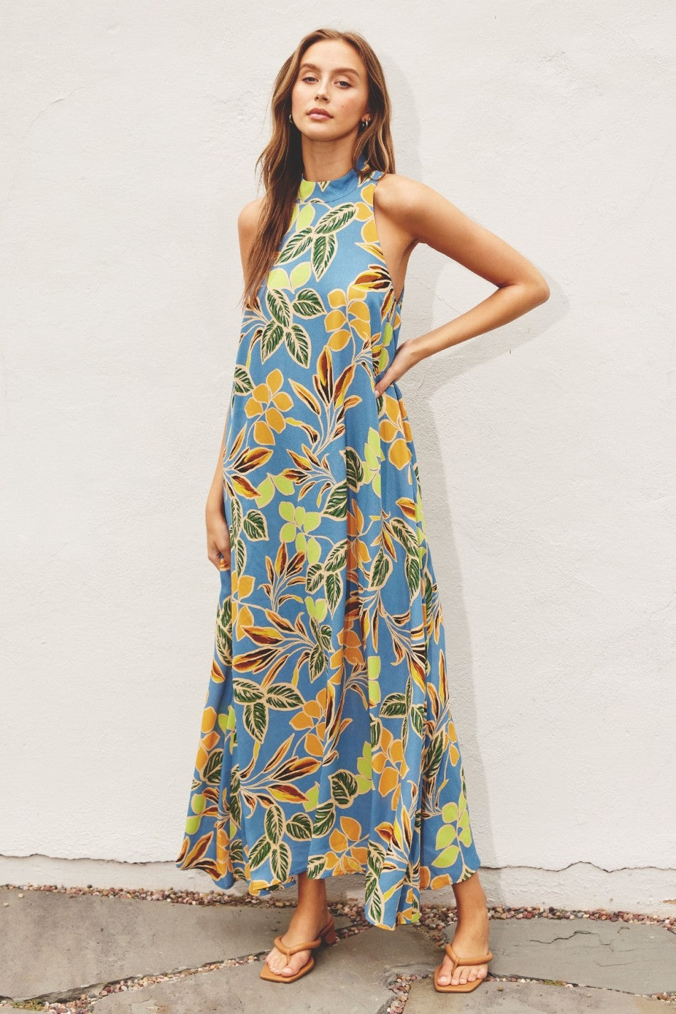 Halter Neck Maxi Dress